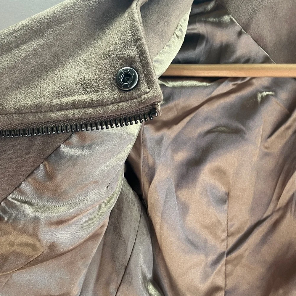Kut from the Kloth Women's Tan Leather Jacket - Picture 5 of 7
